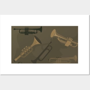 Trumpet Camo Posters and Art